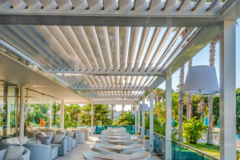 pergola bioclimatica con lamelle