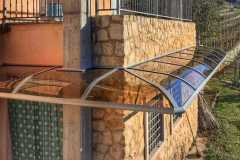 pensilina in policarbonato