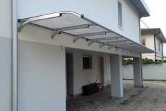 pensilina in policarbonato