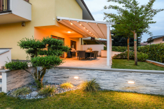 pergolato con illuminazione