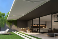 tenda a bracci cassonata