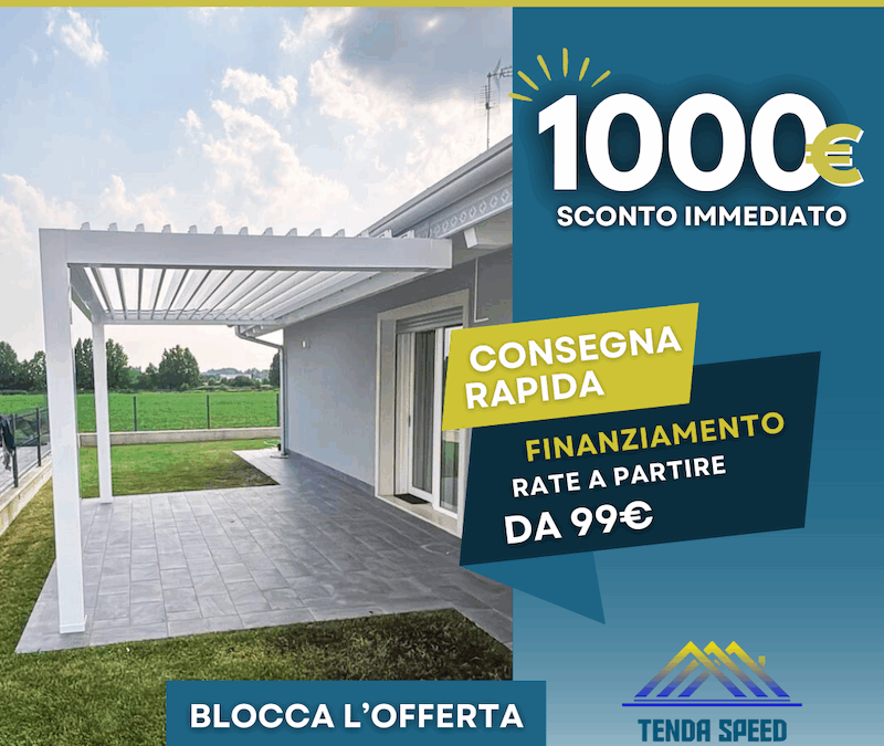 PERGOLE IN OFFERTA: APPROFITTA DELLA PROMO BASSA STAGIONE
