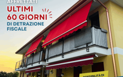 TENDE DA SOLE IN OFFERTA: APPROFITTA DELLA DETRAZIONE FISCALE